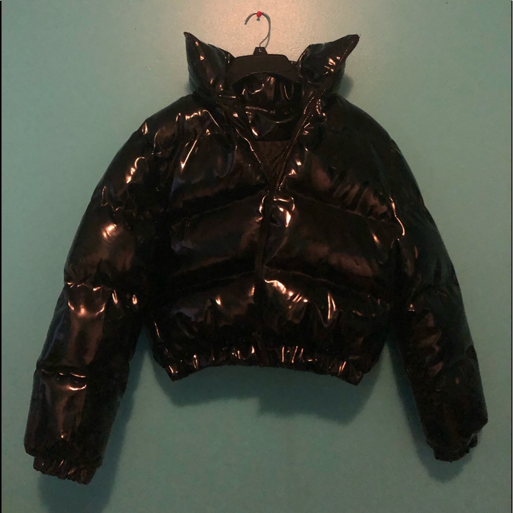 Vinyl Puffer Coat